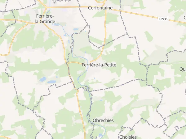 Plan de Ferrière-la-Petite