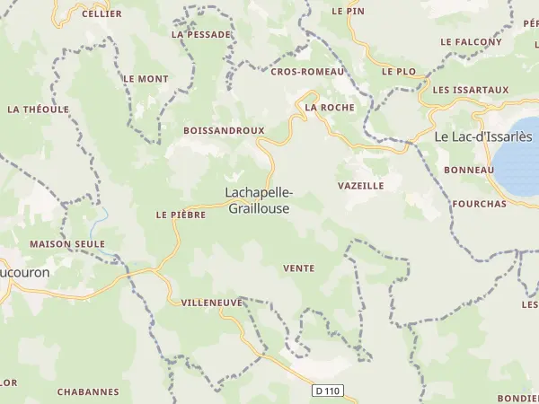 Plan de Lachapelle-Graillouse