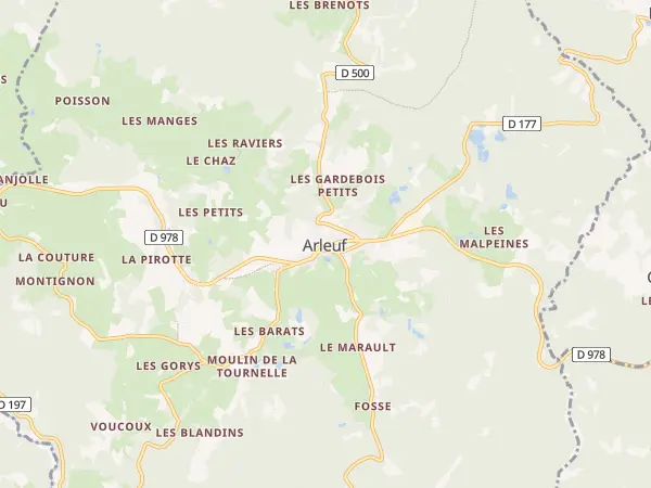 Plan de Arleuf