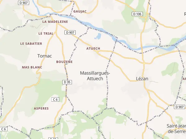 Plan de Massillargues-Attuech