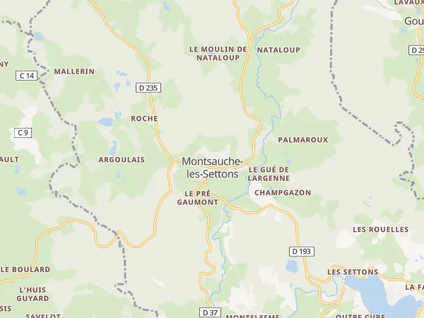 Plan de Montsauche-les-Settons