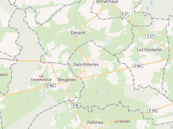 Plan de Sars-Poteries