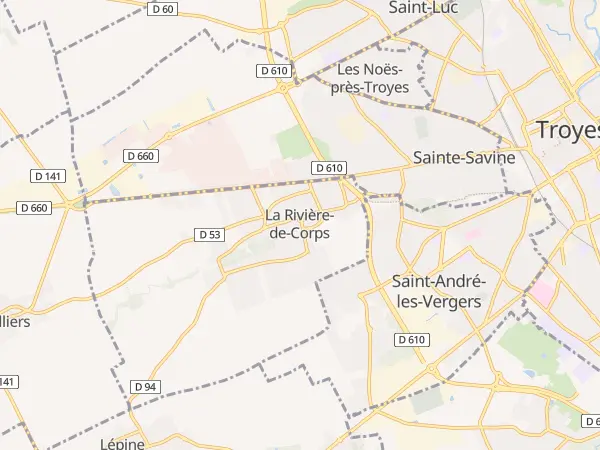 Plan de La Rivière-de-Corps