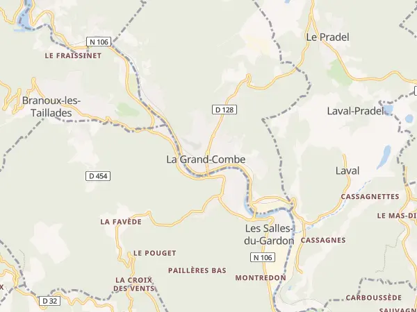 Plan de La Grand-Combe