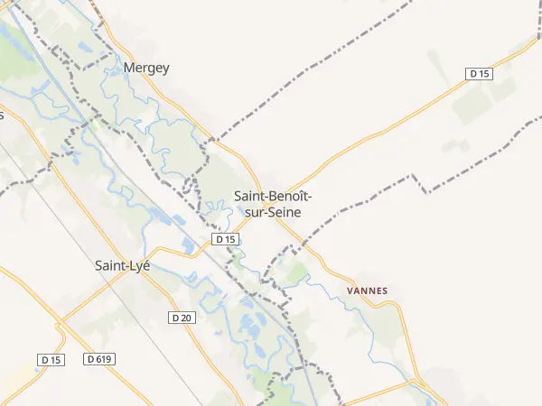 Plan de Saint-Benoît-sur-Seine