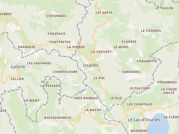 Plan de Issarlès