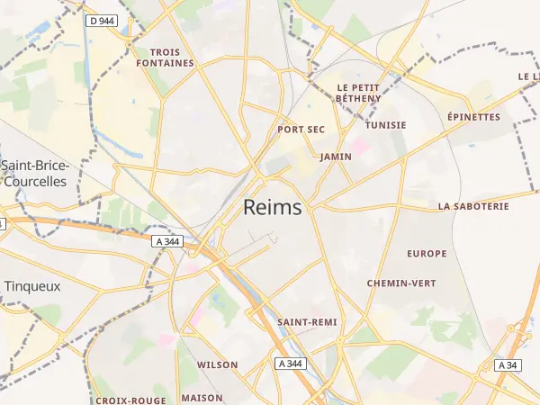 Plan de Reims