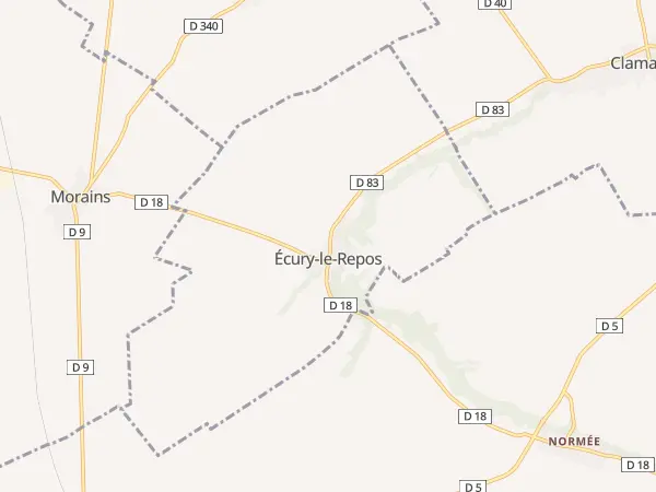 Plan de Écury-le-Repos