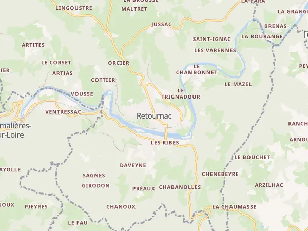 Plan de Retournac