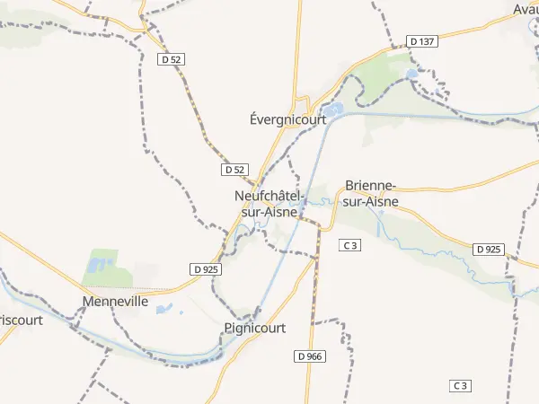 Plan de Neufchâtel-sur-Aisne