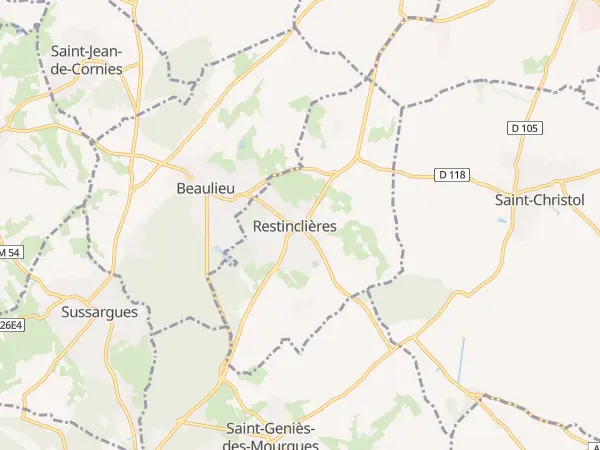 Plan de Restinclières