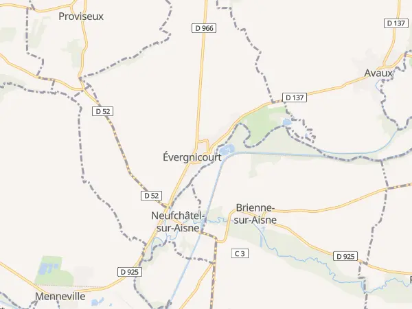 Plan de Évergnicourt