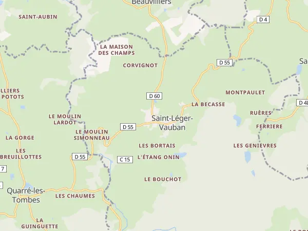 Plan de Saint-Léger-Vauban
