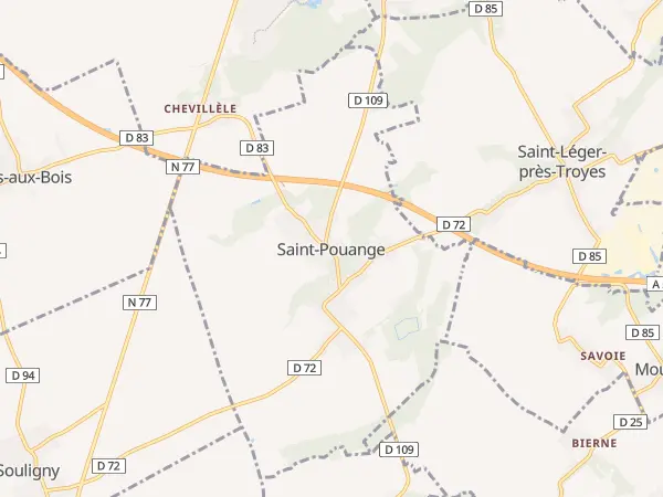 Plan de Saint-Pouange