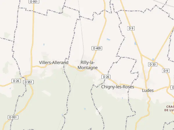 Plan de Rilly-la-Montagne