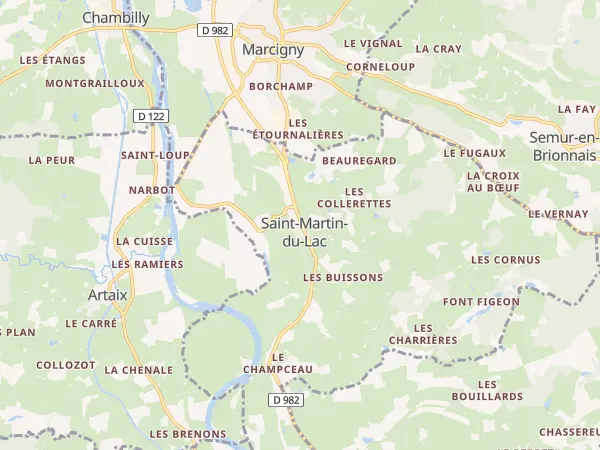 Plan de Saint-Martin-du-Lac