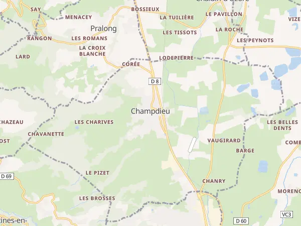 Plan de Champdieu