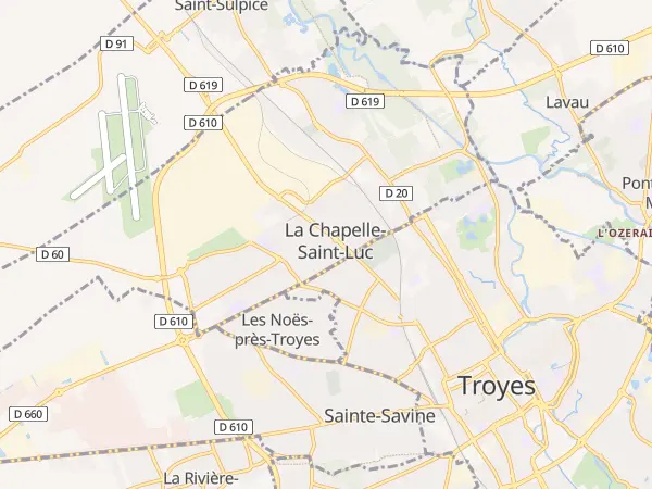 Plan de La Chapelle-Saint-Luc