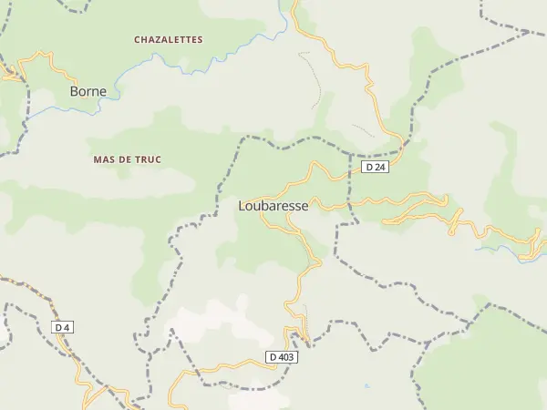 Plan de Loubaresse