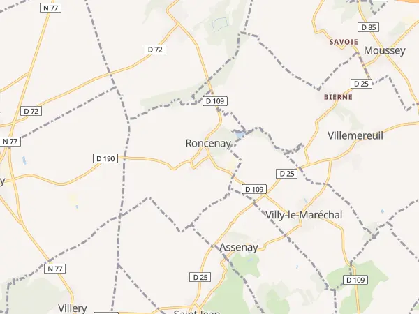 Plan de Roncenay