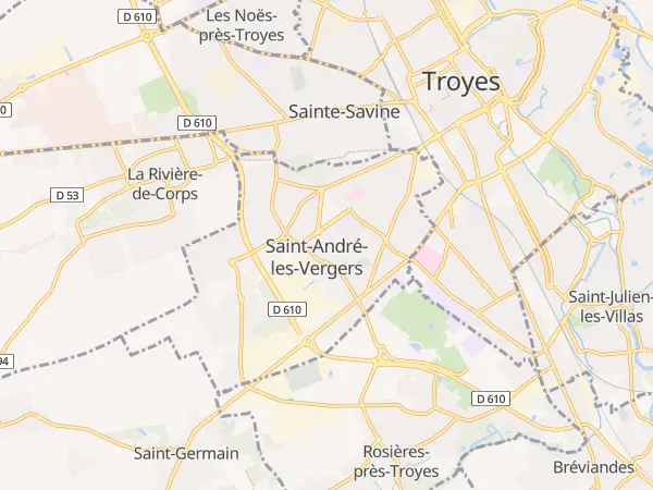 Plan de Saint-André-les-Vergers