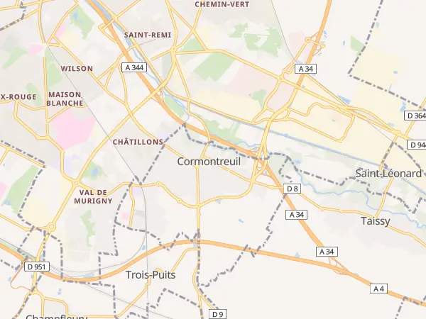 Plan de Cormontreuil