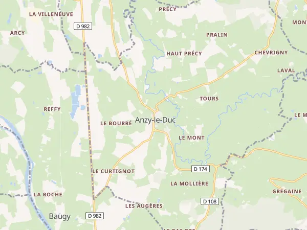 Plan de Anzy-le-Duc