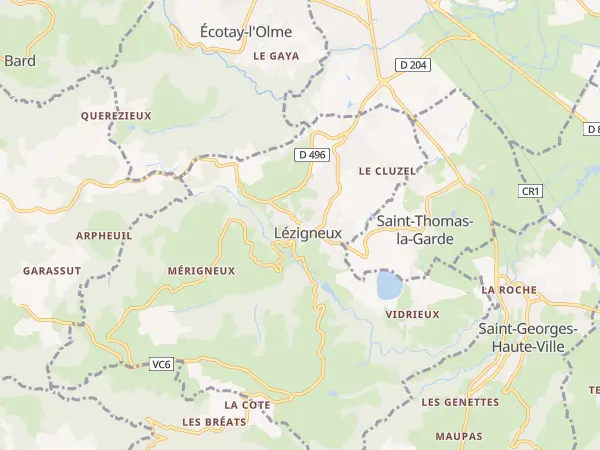 Plan de Lézigneux