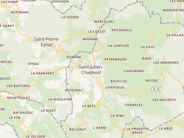 Plan de Saint-Julien-Chapteuil
