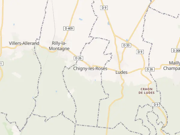 Plan de Chigny-les-Roses
