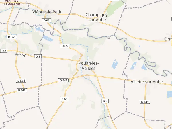 Plan de Pouan-les-Vallées