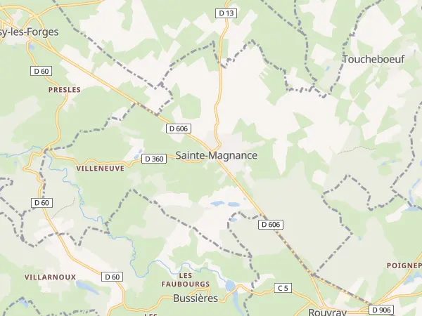 Plan de Sainte-Magnance