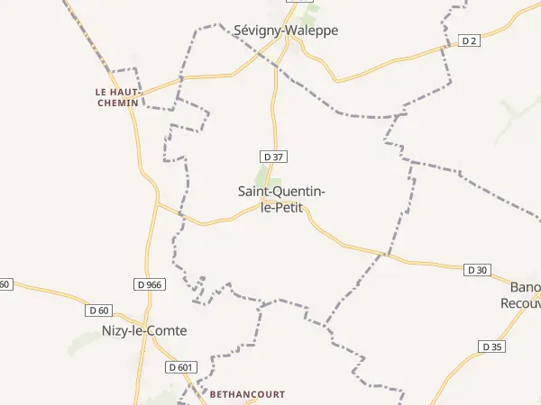 Plan de Saint-Quentin-le-Petit
