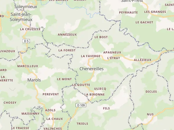 Plan de Chenereilles