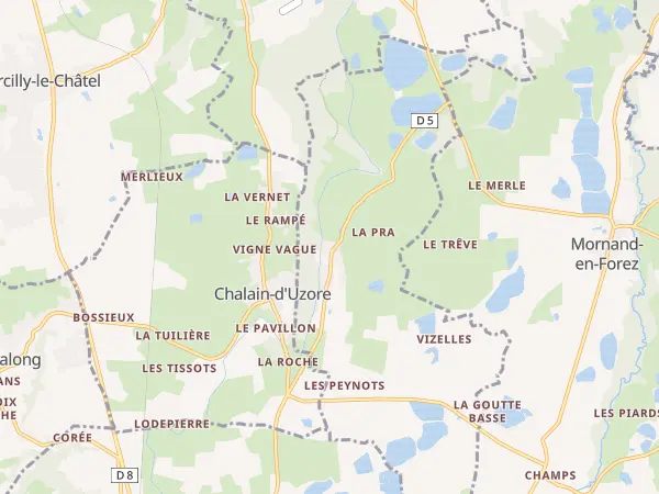 Plan de Saint-Paul-d’Uzore