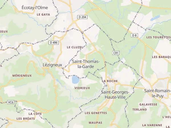 Plan de Saint-Thomas-la-Garde