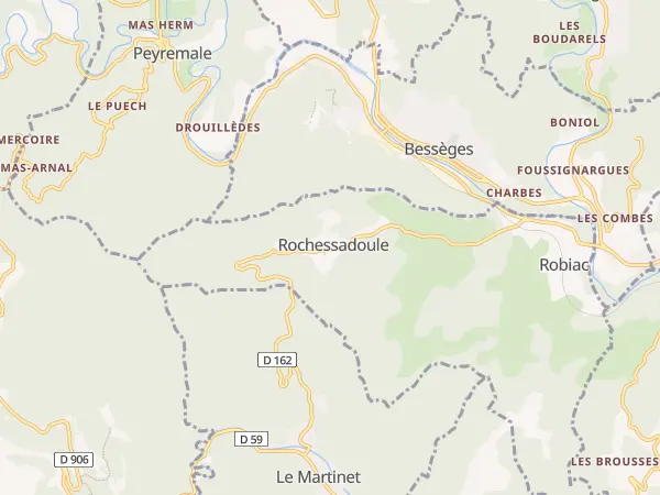 Plan de Robiac-Rochessadoule