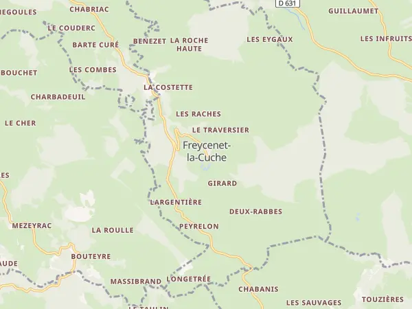 Plan de Freycenet-la-Cuche