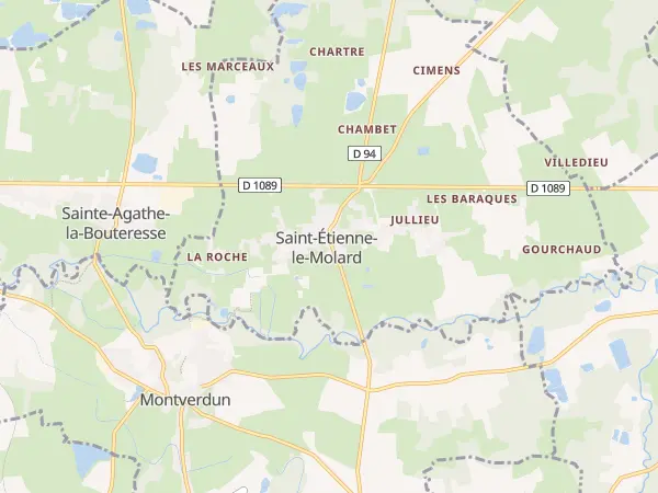 Plan de Saint-Étienne-le-Molard