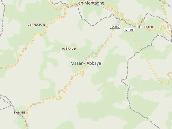 Plan de Mazan-l’Abbaye