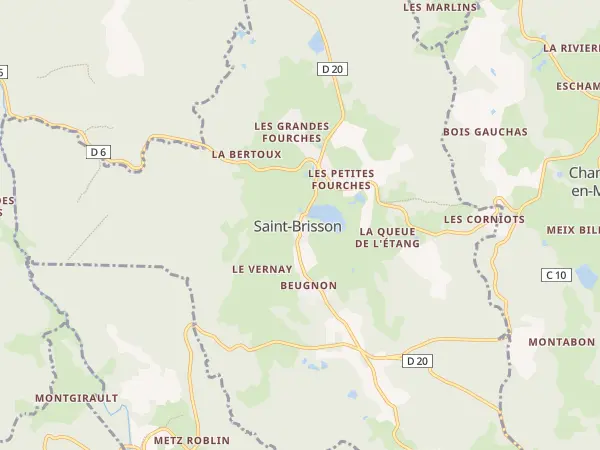 Plan de Saint-Brisson