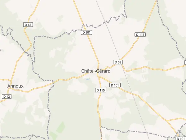 Plan de Châtel-Gérard
