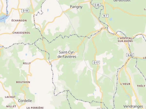 Plan de Saint-Cyr-de-Favières