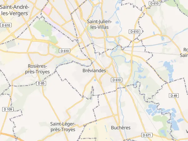 Plan de Bréviandes