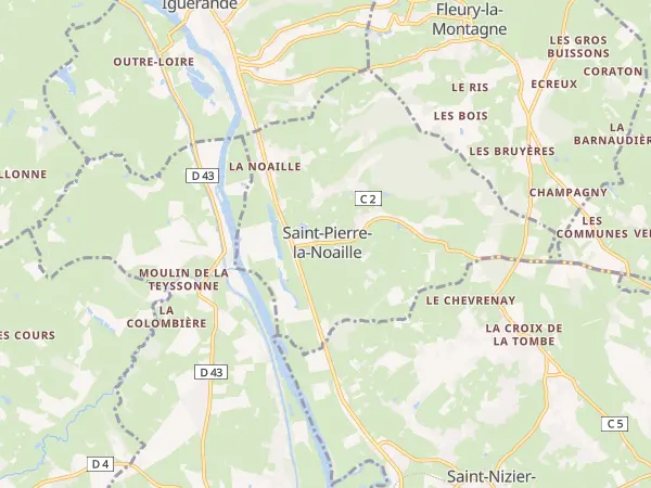 Plan de Saint-Pierre-la-Noaille