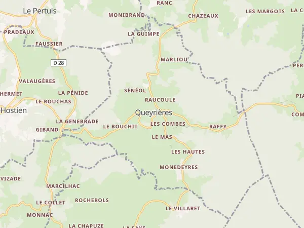 Plan de Queyrières