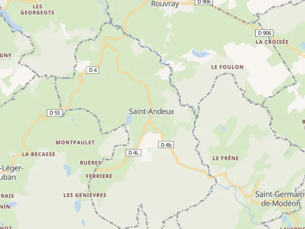 Plan de Saint-Andeux