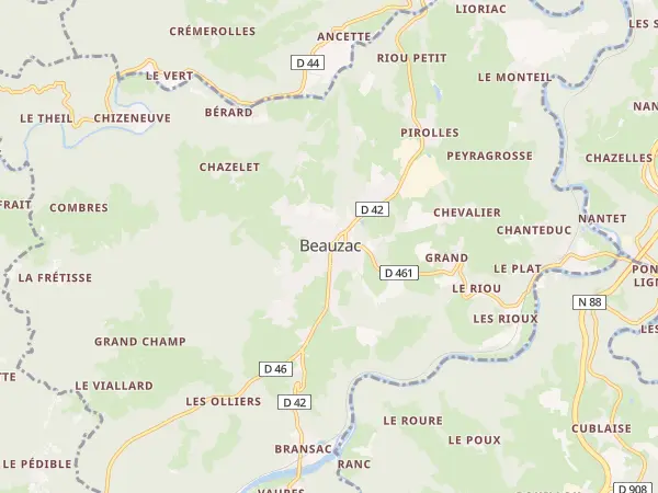 Plan de Beauzac