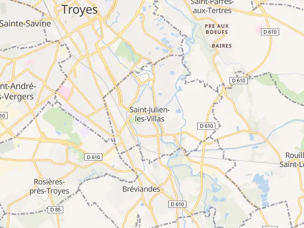 Plan de Saint-Julien-les-Villas