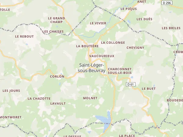 Plan de Saint-Léger-sous-Beuvray